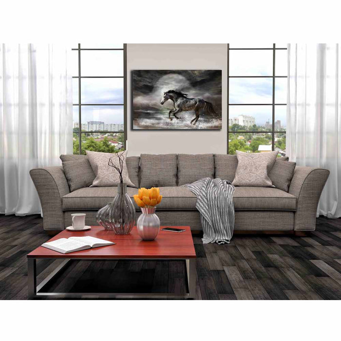 Wild As The Sea Canvas Print Installed | Wallhogs