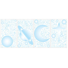 Celestial Glow-in-the-Dark Wall Decals Printed