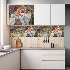 38x48 Apples and Oranges Decal Installed in Kitchen