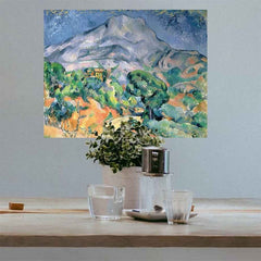 24 inch Mont Sainte-Victoire Decal Installed in Kitchen