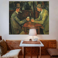 48 inch The Card Players Decal Installed on Wall