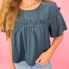 Chelsea Top (navy)