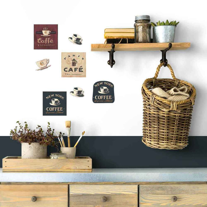 Coffee House Wall Decals Installed | Wallhogs