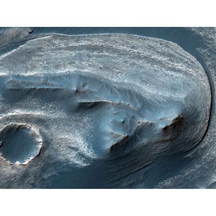 Cratered Surface of Mars Gloss Poster Printed | Wallhogs
