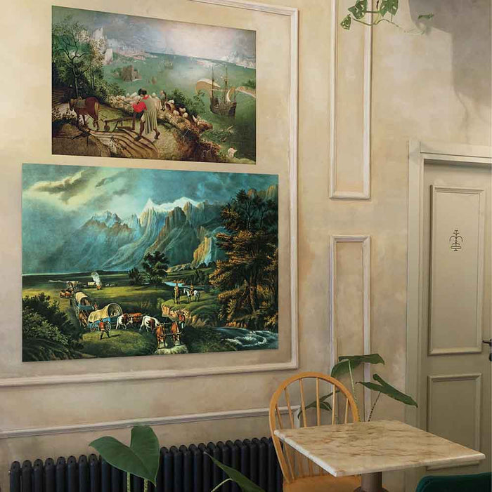 72 inch The Rocky Mountains: Emigrants Crossing the Plains Decal Installed