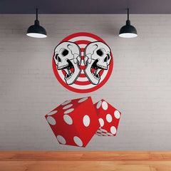 48 inch Death Board Wall Decal Installed on Wall