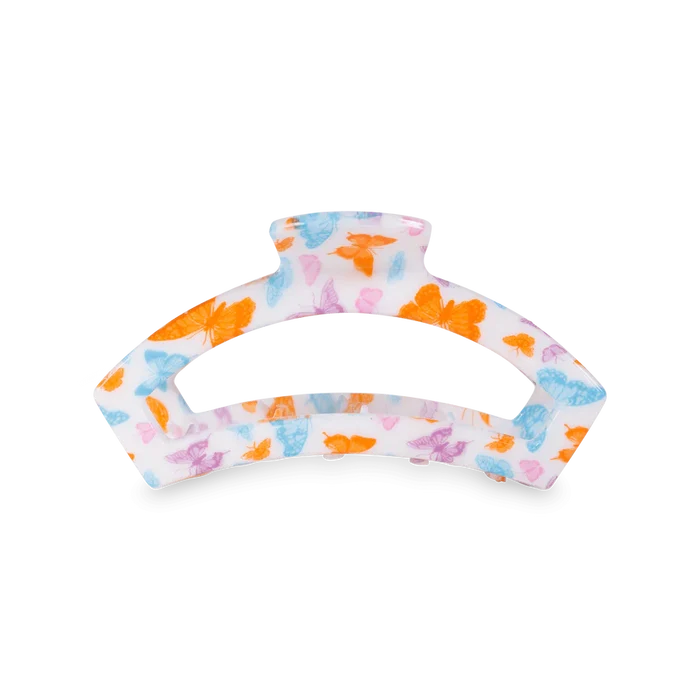 Fluttering Open Medium Clip Teletie