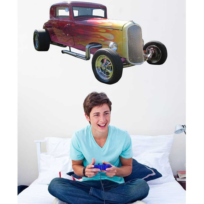 Ford Model A Wall Decal Installed | Wallhogs