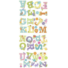Animal Alphabet Wall Decals Printed Sheet | Wallhogs