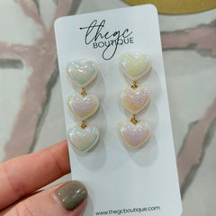 Heart Pearl Earring
