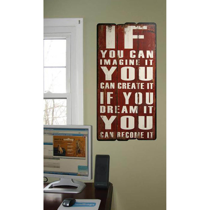 If You Can Wood Plaque Installed
