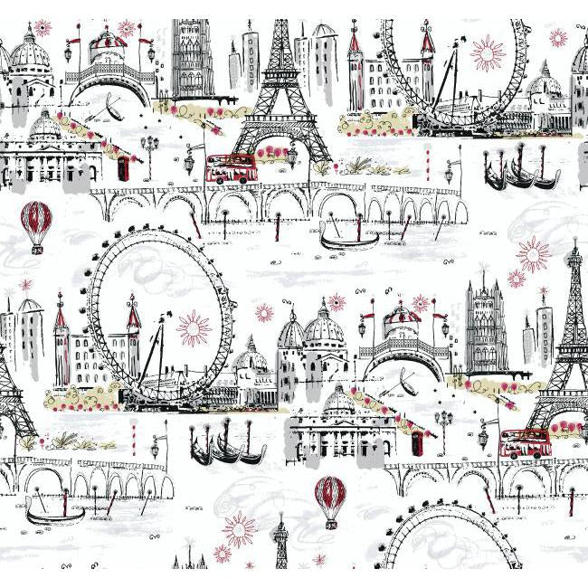Inspired By Color "Novelty Euro Scenic" Wallpaper