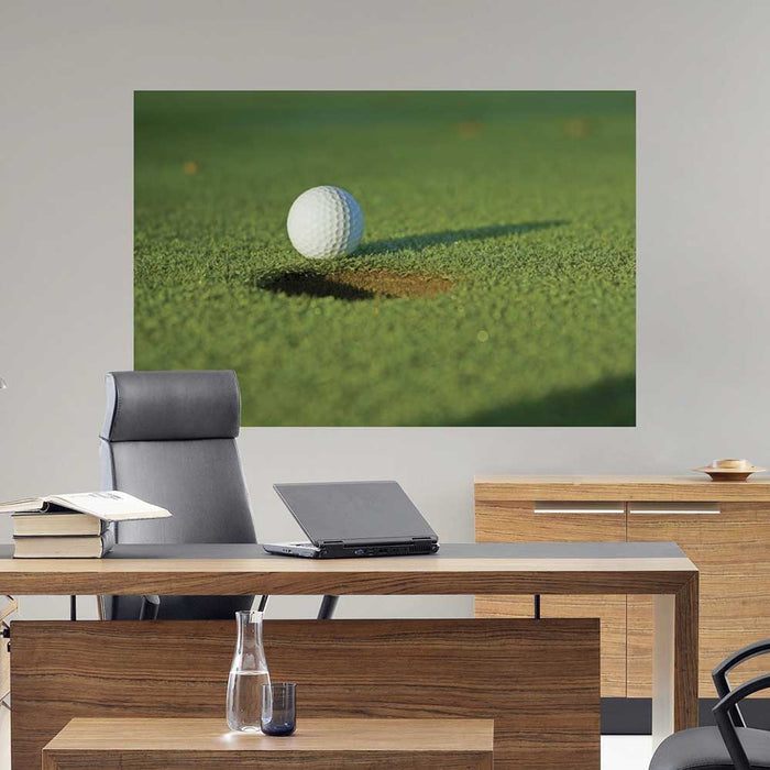 40x60 inch Lag Putt Wall Decal Installed in Office