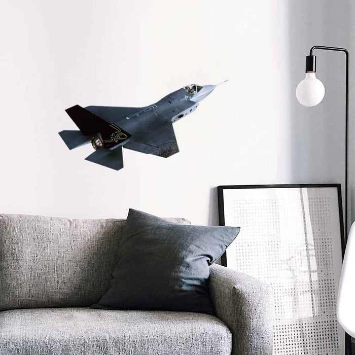 24 inch Lockheed Martin XC-35 Die-Cut Decal Installed by Sofa
