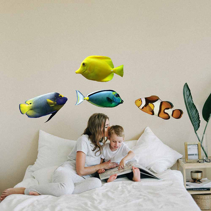 8x24 inch Naso Tang Decal Installed in Boys Room