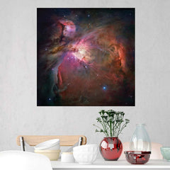 24x24 inch Orion Nebula Decal Installed in Kitchen