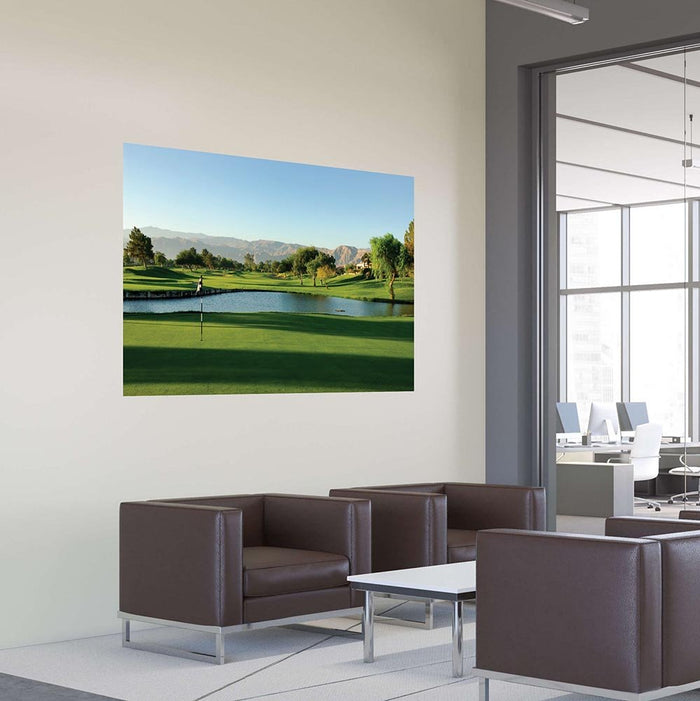 40x60 inch Palm Springs Golf Course Poster Installed in Office
