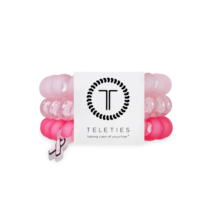Pink Ribbon Power Large Teletie