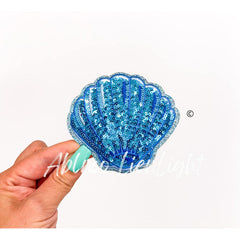 Sea Shells Sequin Patch