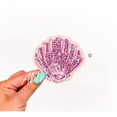 Sea Shells Sequin Patch