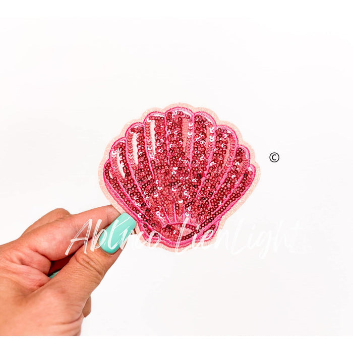 Sea Shells Sequin Patch