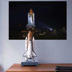 16x24 inch Space Shuttle Transport Decal Installed Above Desk