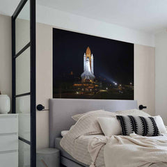 32x48 inch Space Shuttle Transport Decal Installed Above Bed