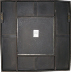 Square Ornate Inlay Wall Mirror 28.5"x28.5" Back