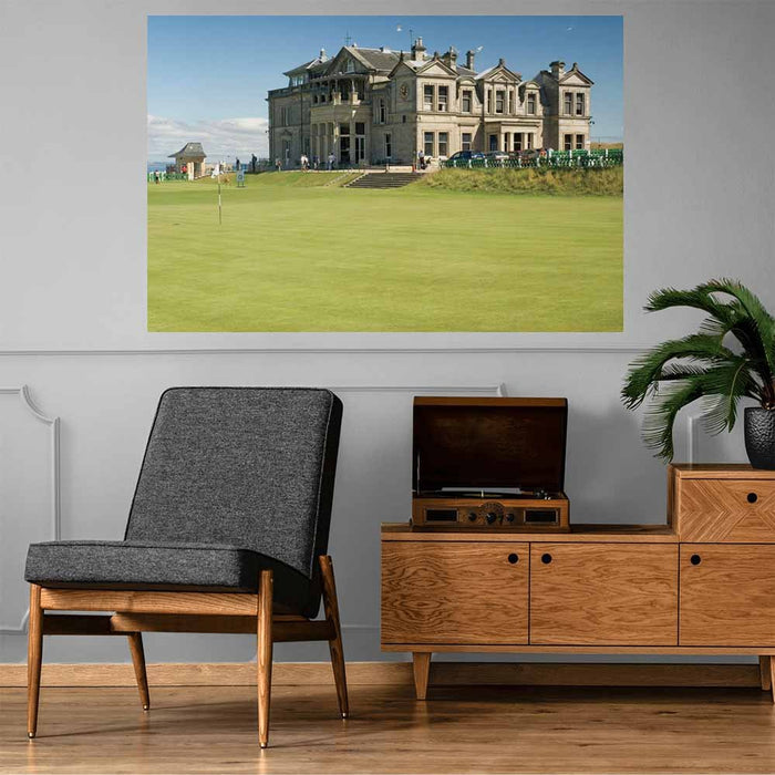 40x60 inch St. Andrews Golf Club Poster Installed in Office