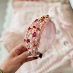 Studded Pearl & Crystal Headband