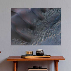 18x24 inch Surface of Mars Poster Installed Above End Table