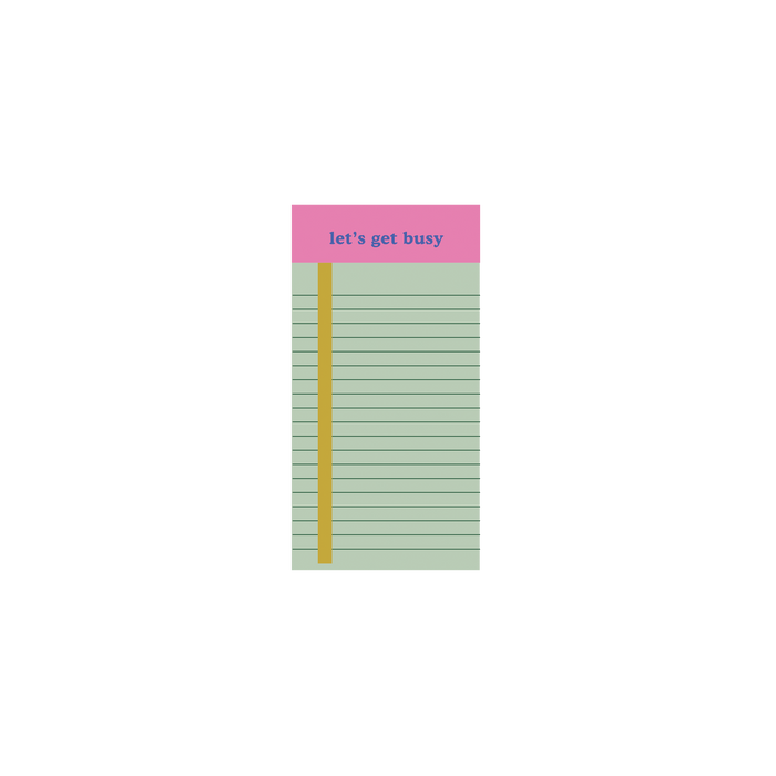 Tearaway Notepads (let's get busy)