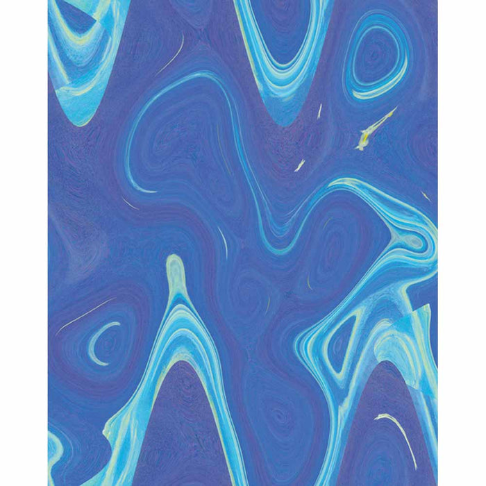 Blue Wave Wall Decal Printed | Wallhogs