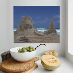 24 inch Paradise Sun & Moon Poster Displayed in Nook