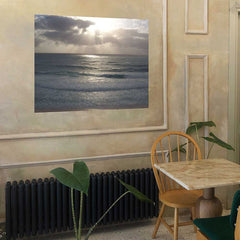 48 inch Sunset Over Ocean Decal Installed in Dining Area