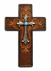 Woven Pattern Cross 8"x12"